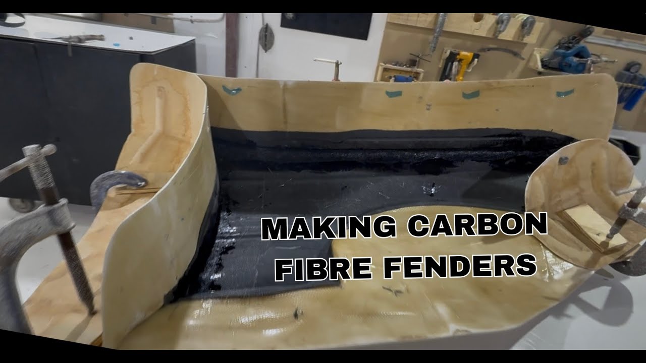 Making carbon fibre fenders for BMW E46