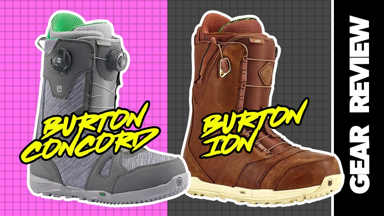Burton Snowboard Boot Comparison 2017 Ion VS Concord Review | SNOWBOARD.COM