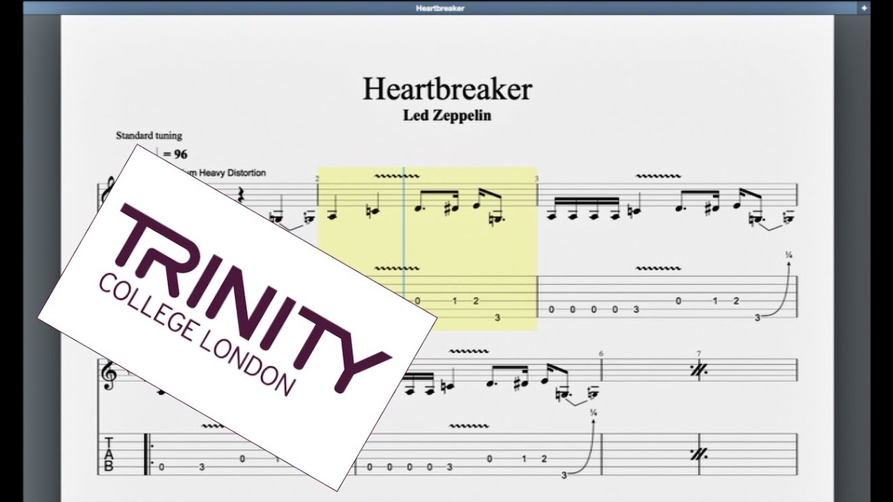 Heartbreaker Trinity Grade 5 Guitar