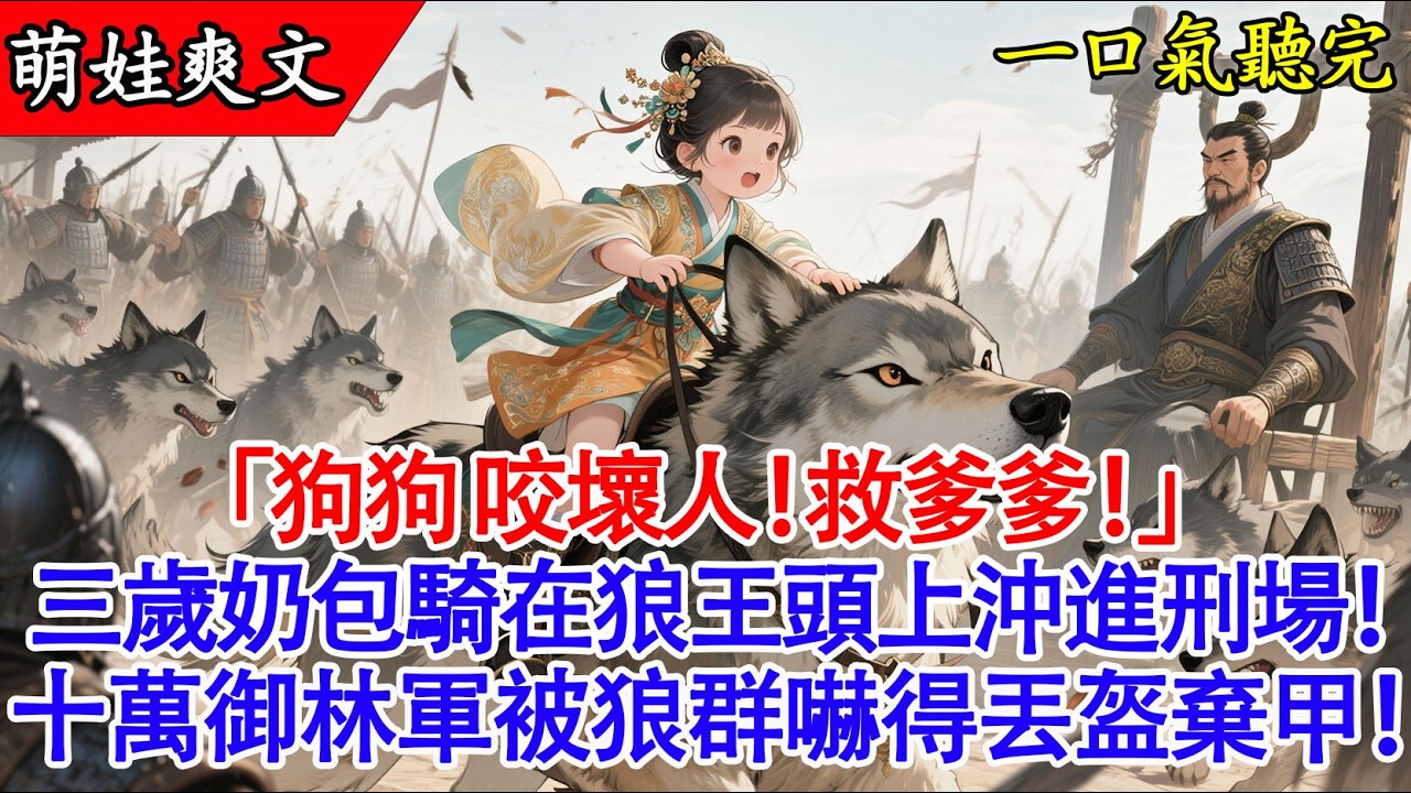 【完結小說】3歲奶包騎狼王硬闖法場！萬狼奔襲單挑十萬禁軍，霸氣救下戰神爹爹！🐺⚔️ | 古言高燃萌寶爽文！#爽文 #有聲書 #萌娃 #團寵 #小說 #原創