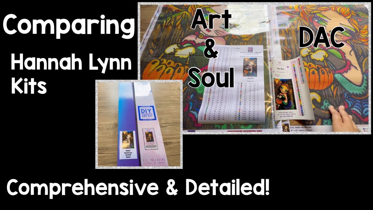 Сравнение Ханны Линн из Diamond Art Club и Art and Soul — #diamondpainting