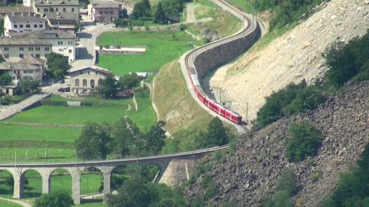 [Bernina Railway]Brusio spiral viaduct