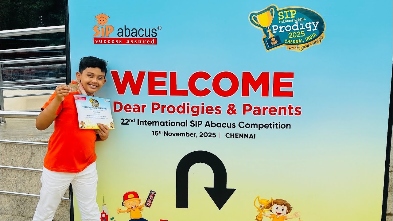 #22nd International SIP Abacus Prodigy Competition 2025, Chennai#A proud moment ❤️