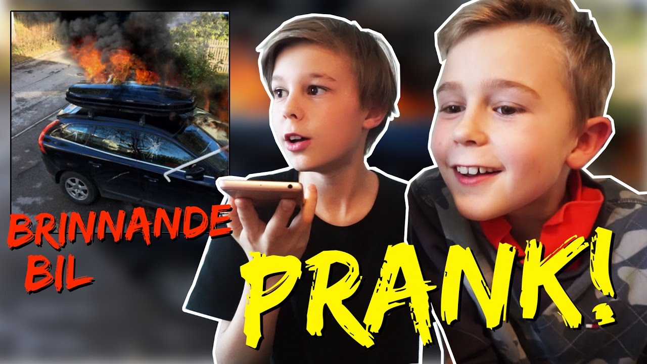 PRANK → BRINNANDE BIL! | Farmor får PANIK! | Crash Brothers