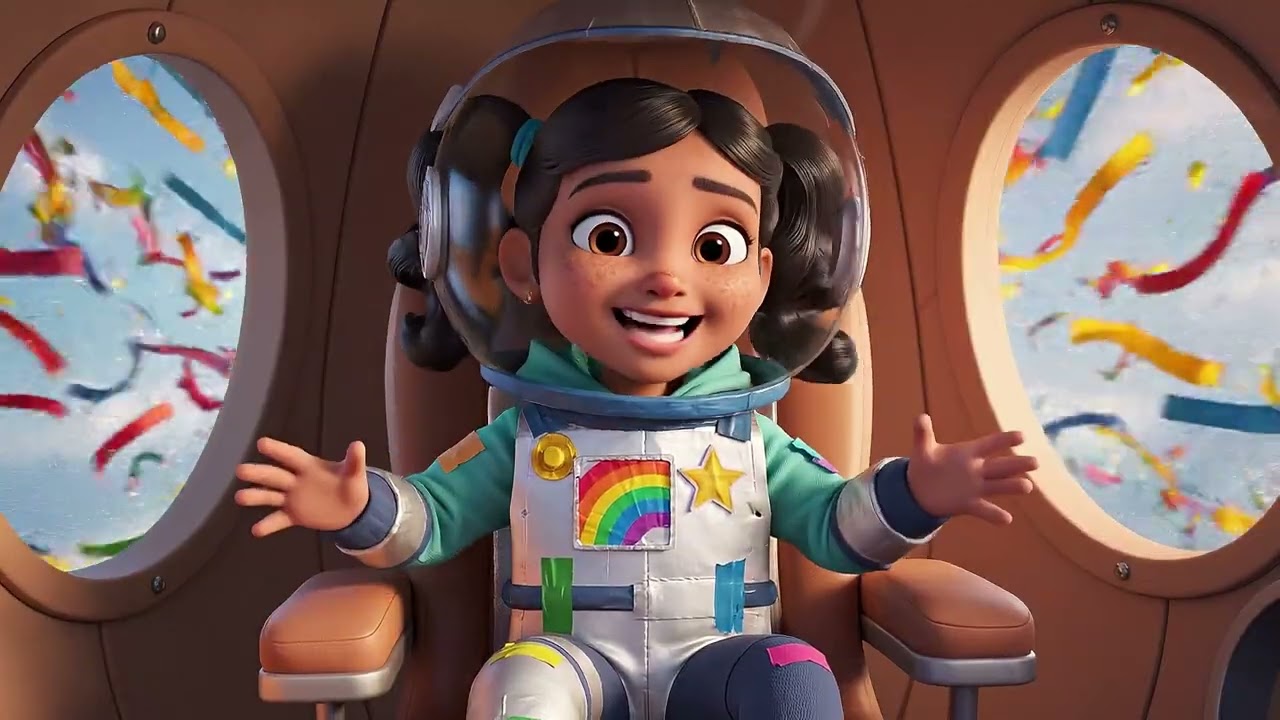 कार्डबोर्ड Rocket Space Adventure मजेदार Kids 3D Hindi Story