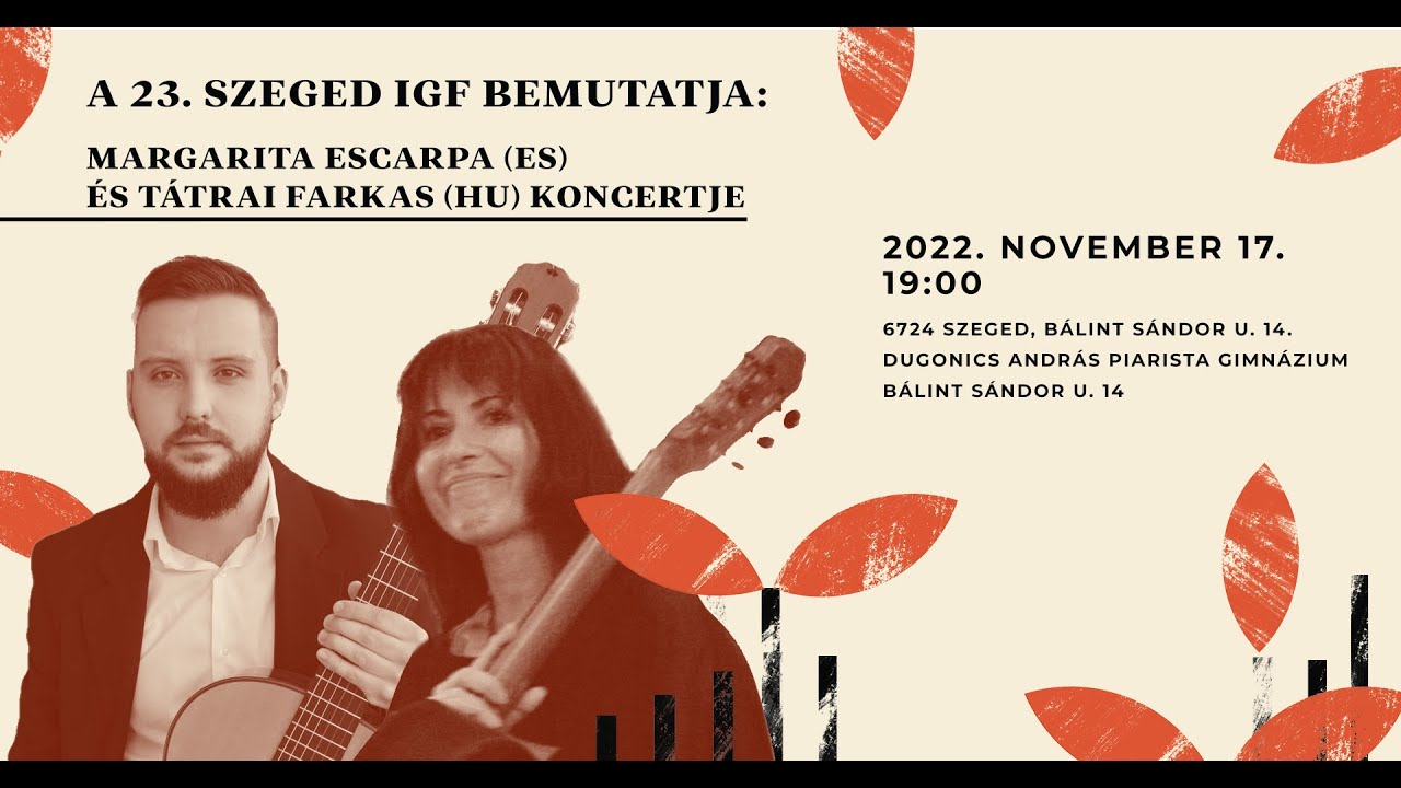 Koncert: Margarita Escarpa (ES) I 23. Szeged IGF