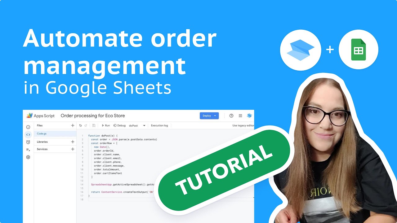 How to collect orders in Google Sheets