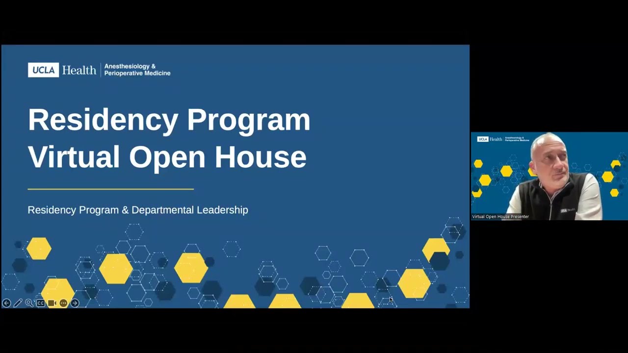 2023 UCLA Anesthesiology Residency Virtual Open House