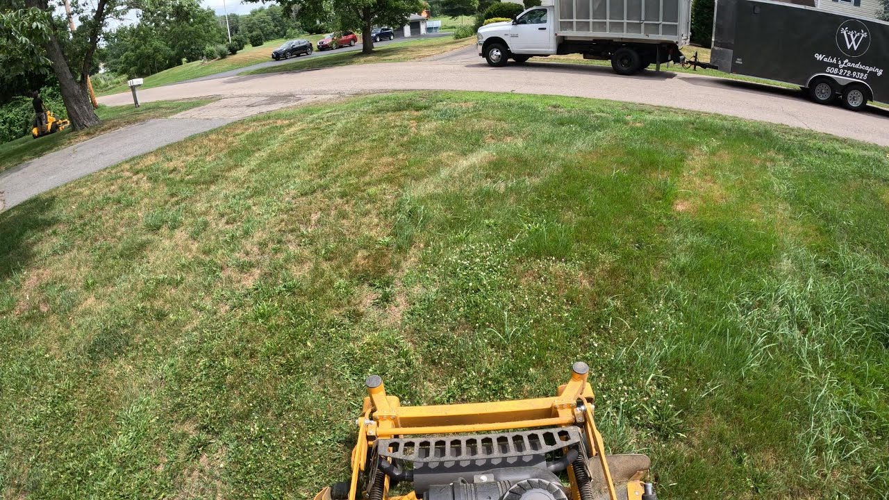 Thursday mow day with the new truck!