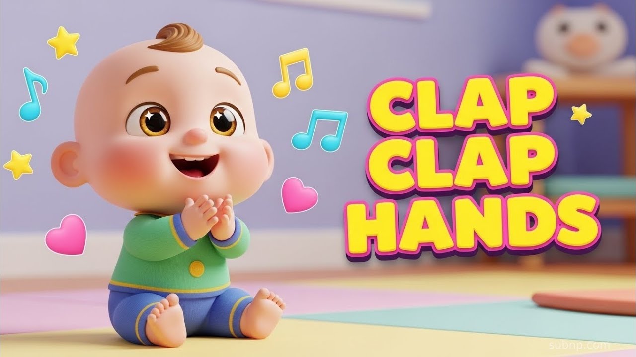 ✨ Little Baby Clap Clap Hands | 3D Kids Rhyme | kids videos | kid's vlog | kids cartoon| kid's 
