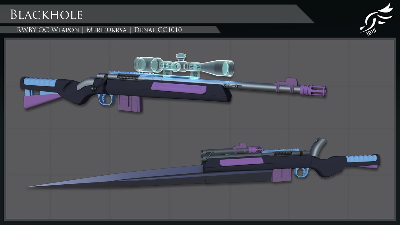'Blackhole' - RWBY OC Weapon (Commission)