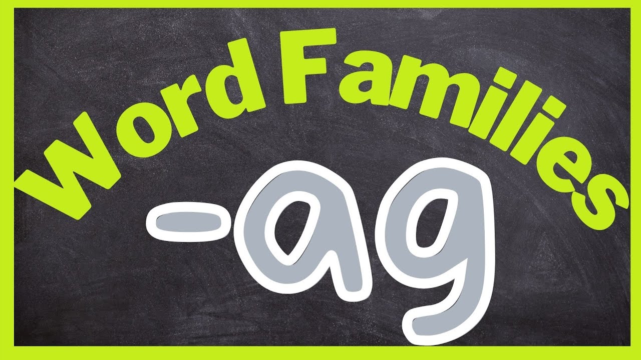AG Word Family - Phonics - Reading Practices