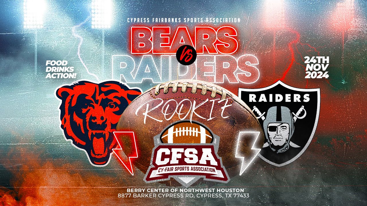 🏈 C.F.S.A. 2024 Rookie Super Bowl: Bears vs. Raiders 🏟️