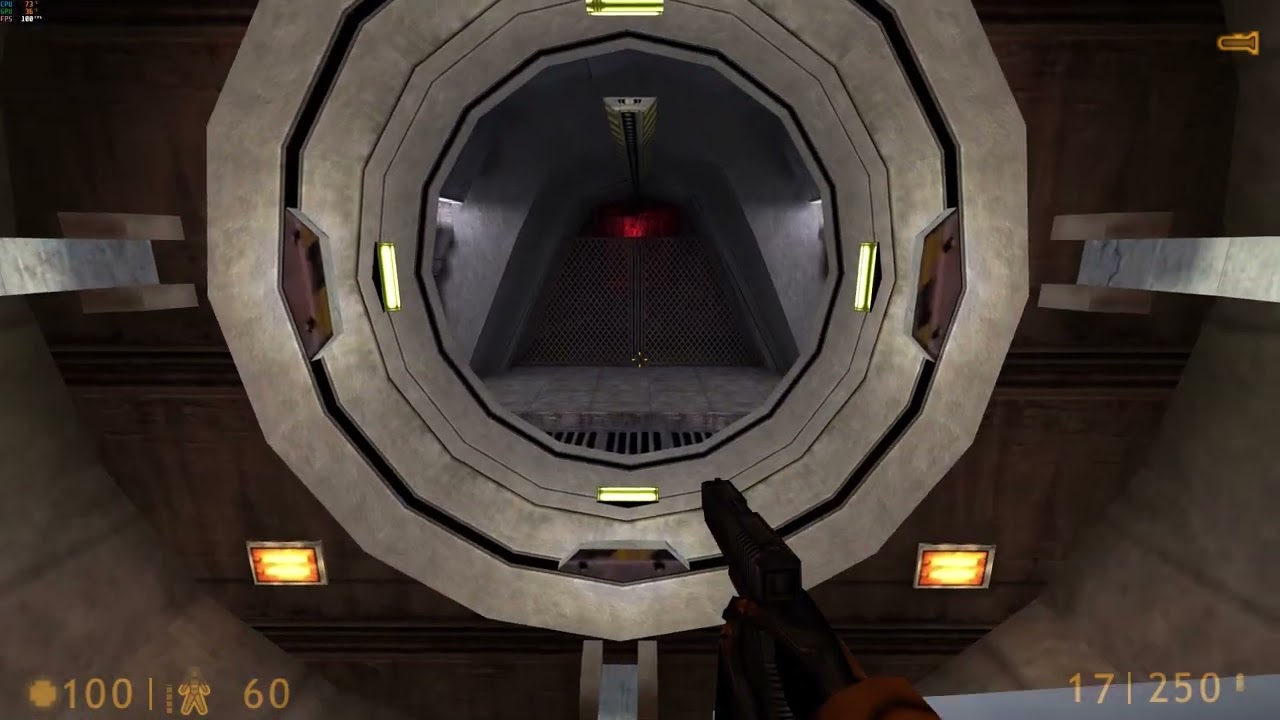 Half Life exploring game intro noclip