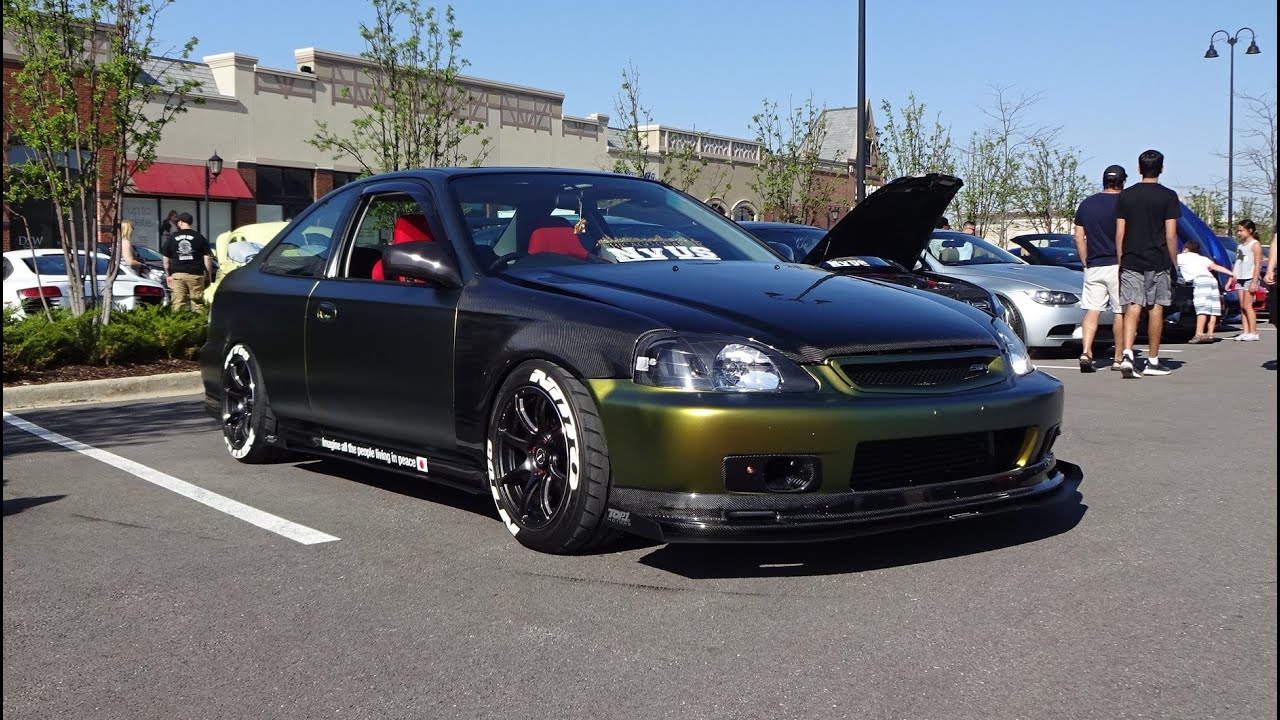 1999 Honda Civic SiR Right Hand Drive Tuner in Green & Engine Sound My Car Story with Lou Costabile