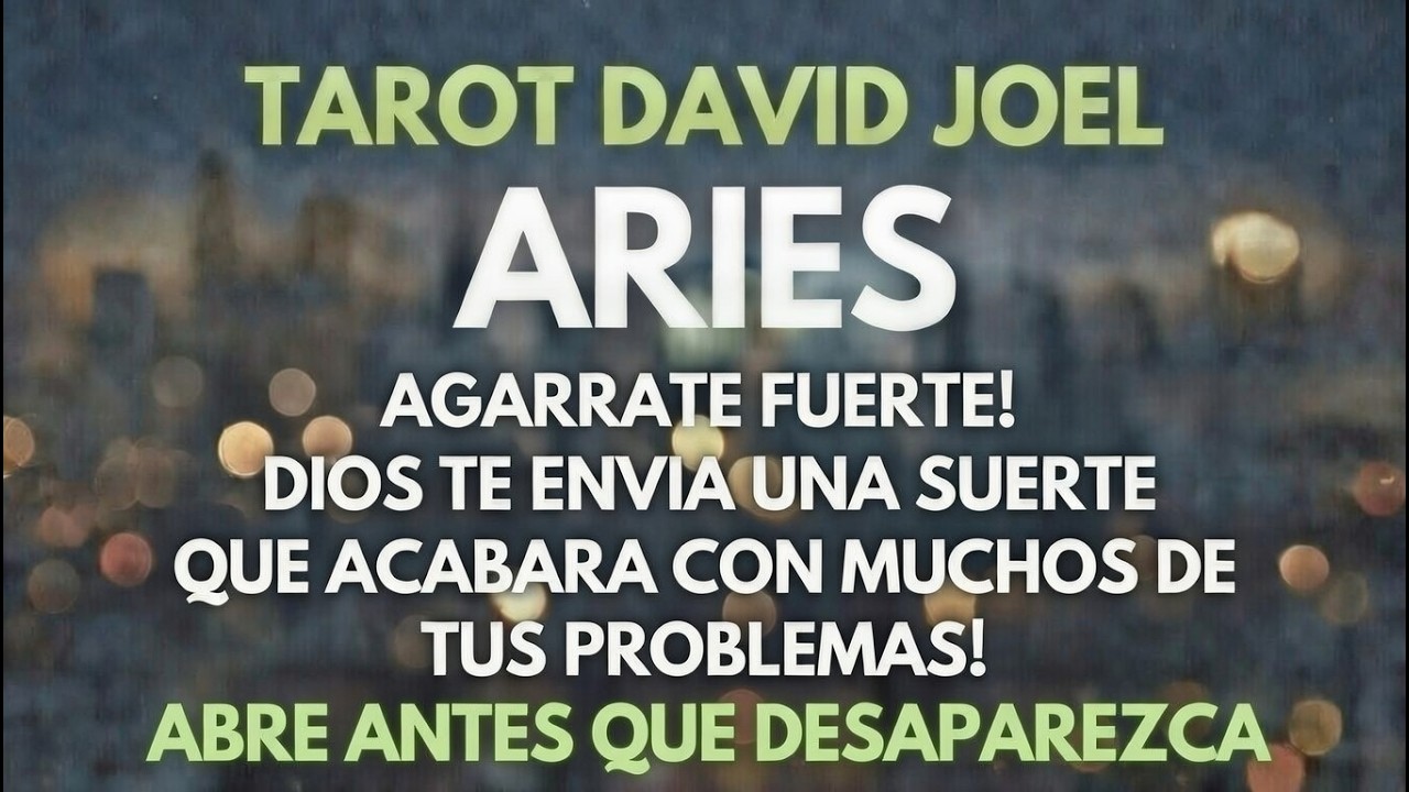 ARIES, AGARRATE FUERTE! DIOS TE ENVIO UNA BENDICION QUE CANCELARA TUS DEUDAS Y PROBLEMAS, ABRELO HOY