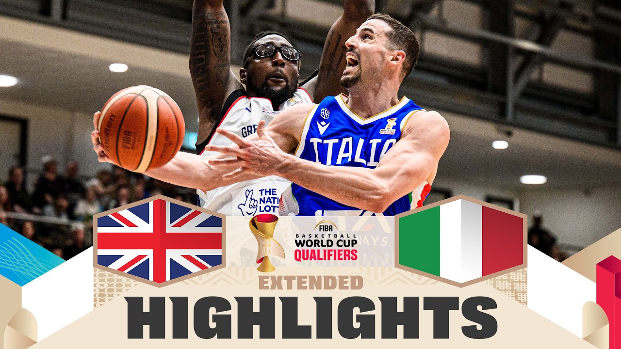 Great Britain 🇬🇧 v Italy 🇮🇹 | Extended Highlights | FIBA Basketball World Cup 2027 European Qualif.
