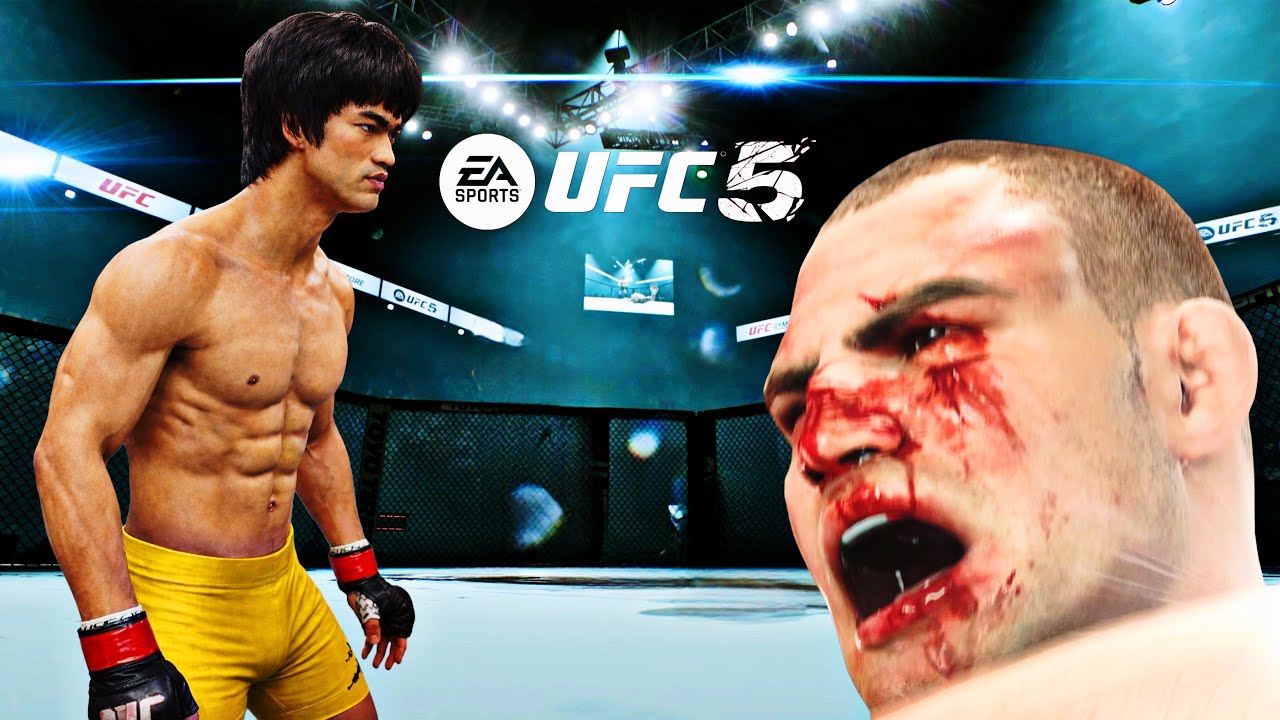 🐉 Брюс Ли против Кейна Веласкеса 🔥 – Мастер кунг-фу против зверя ММА 🥊 (EA SPORTS UFC 5) (4K HDR)