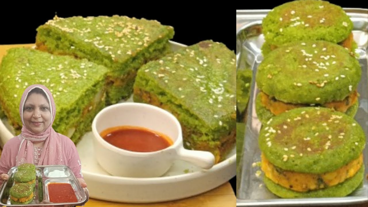 खाकर ऐसा लग रहा,Bread का भी इसके सामने कुछ नहीं है |😅 Palak Sandwich without Bread