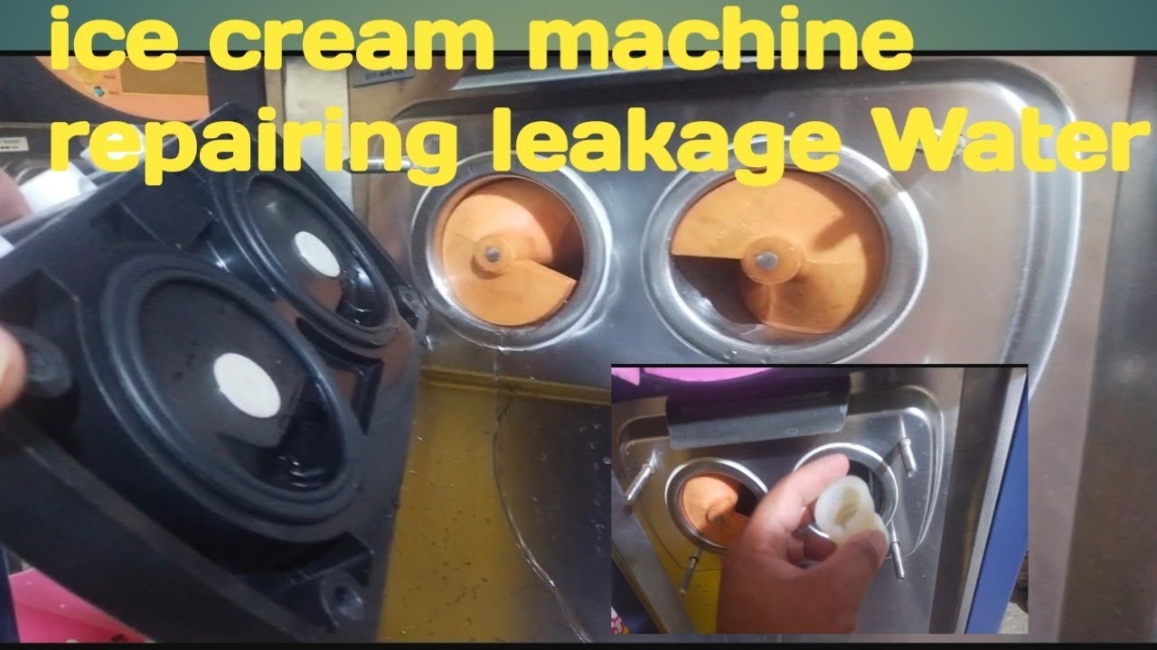♈softy ice cream machine repairing leakage Watermilk ice leakage proble/