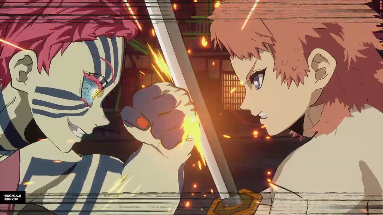 鬼滅之刃 火之神血風譚;上弦三vs錆兔-3;對戰LINE群高手瑞兄