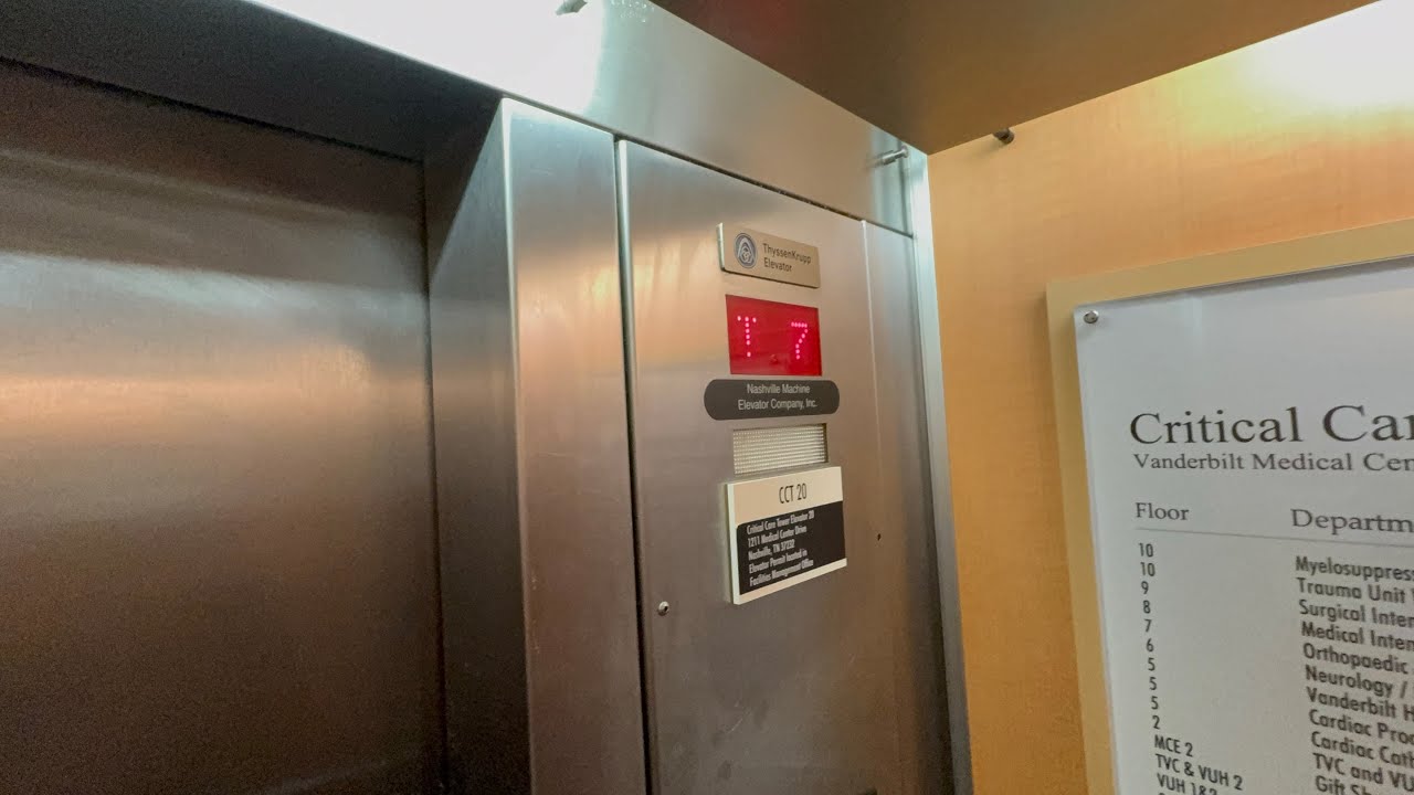 Nashville TN ThyssenKrupp Synergy Critical Care Tower Elevators Vanderbilt Hospital 