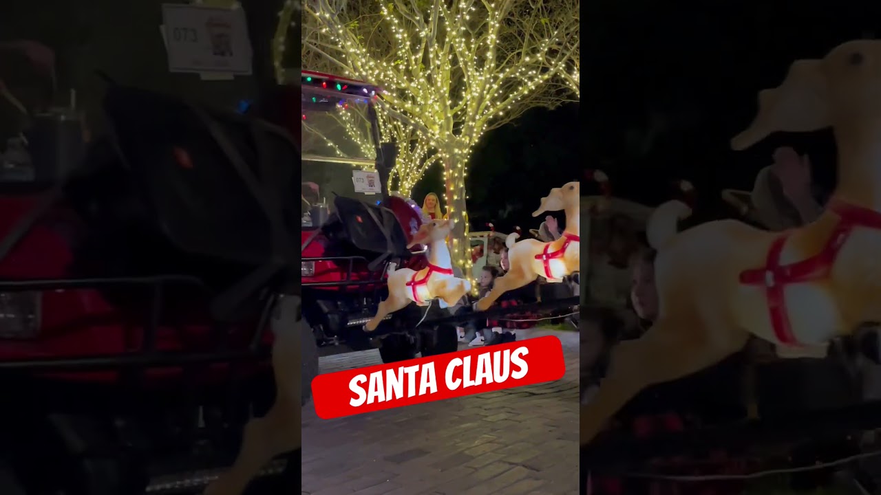Golf cart light parade in Winter Garden Florida 