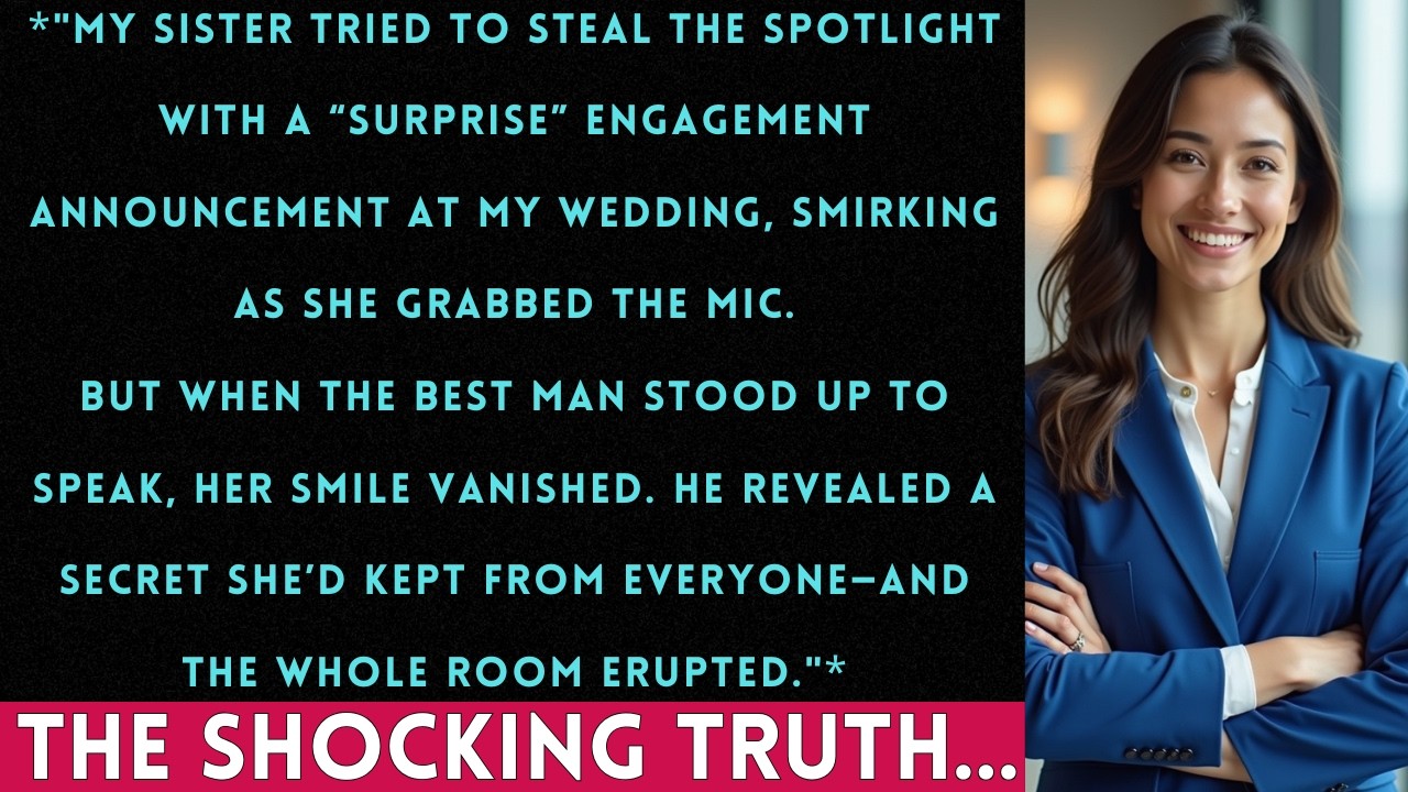 My Sister Tried to Steal My Wedding Spotlight — Then the Best Man Exposed Her