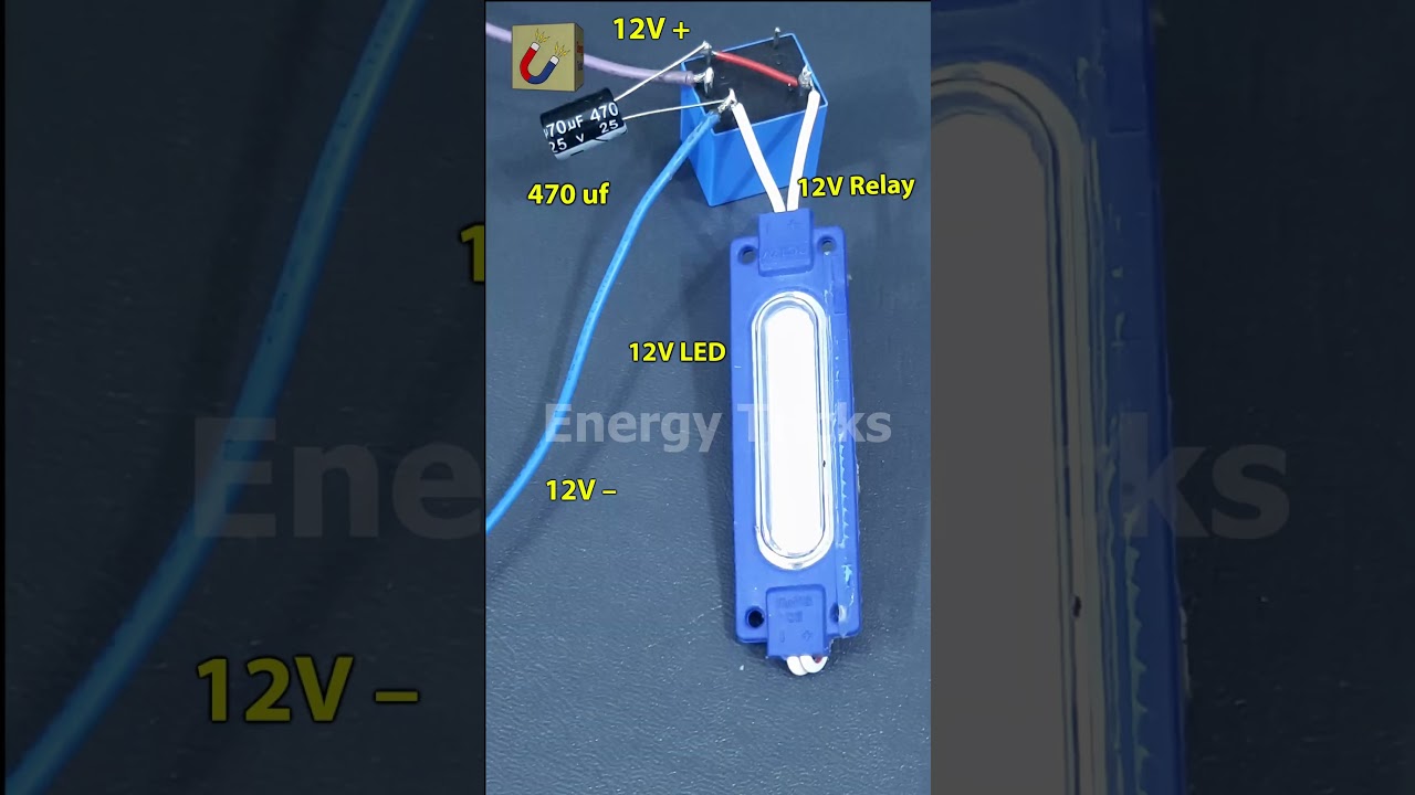 Make a 12V LED Flasher For Your Bike | Motor Cycle | Bicycle #shorts