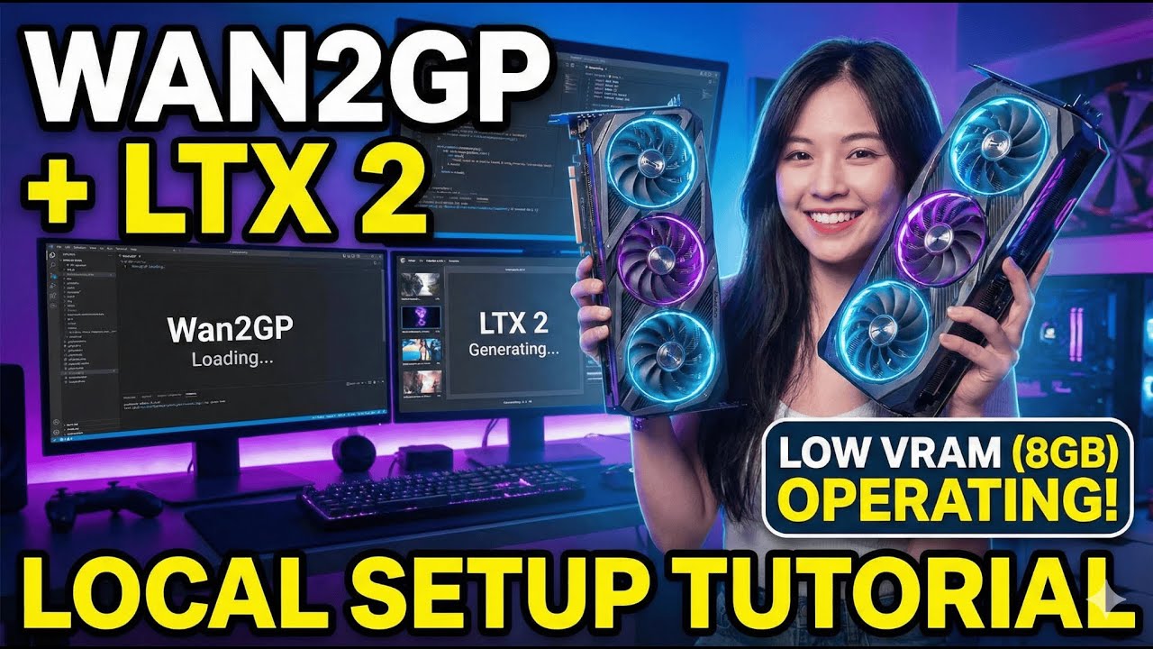 Run LTX 2 + Wan2GP Locally (Minimal 8GB VRAM Setup Guide)