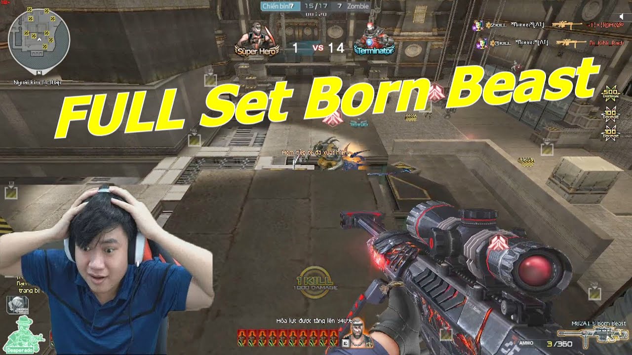 C&acirc;n Team Với 3Z-Born Beast V&agrave; USP-VIP Born Beast - Tiền Zombie v4