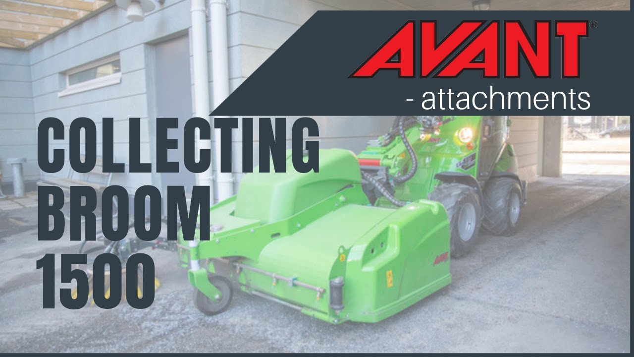 Avant attachments: Collecting broom 1500