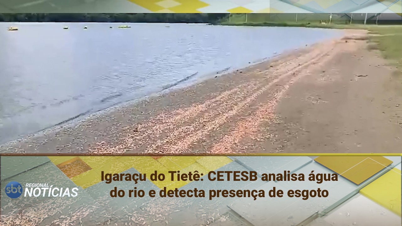 Igaraçu do Tietê: CETESB analisa água do rio e detecta presença de esgoto (24/02/2026)