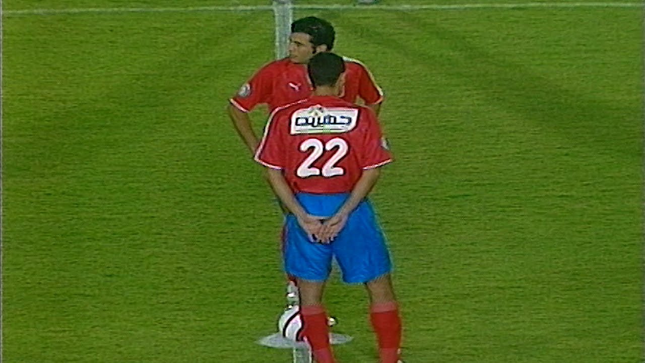 ملخص فوز الاهلى على الزمالك ذهاب دورى ابطال 2005 تعليق مدحت شلبى