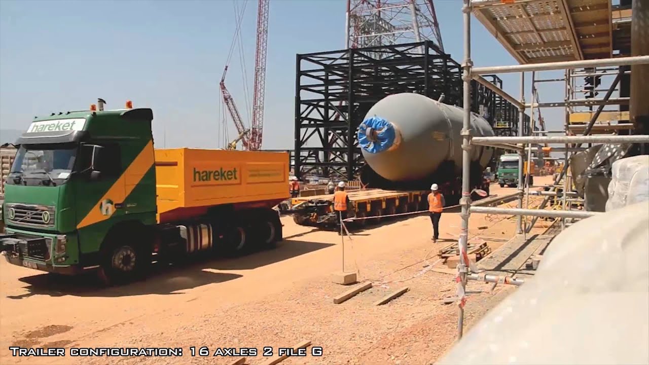 Heavy Transport and Lifting-918t Recator for Tupras Refinery-Turkey 2013