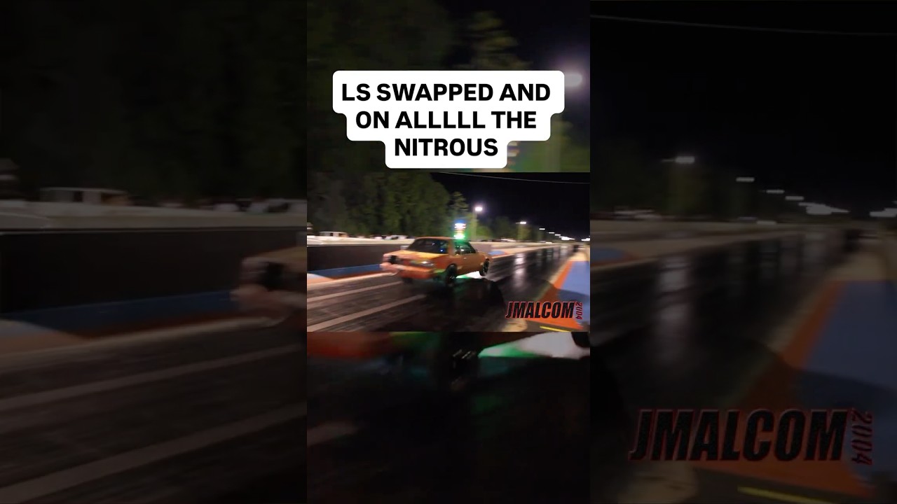 LS swapped nitrous Foxbody was moving out