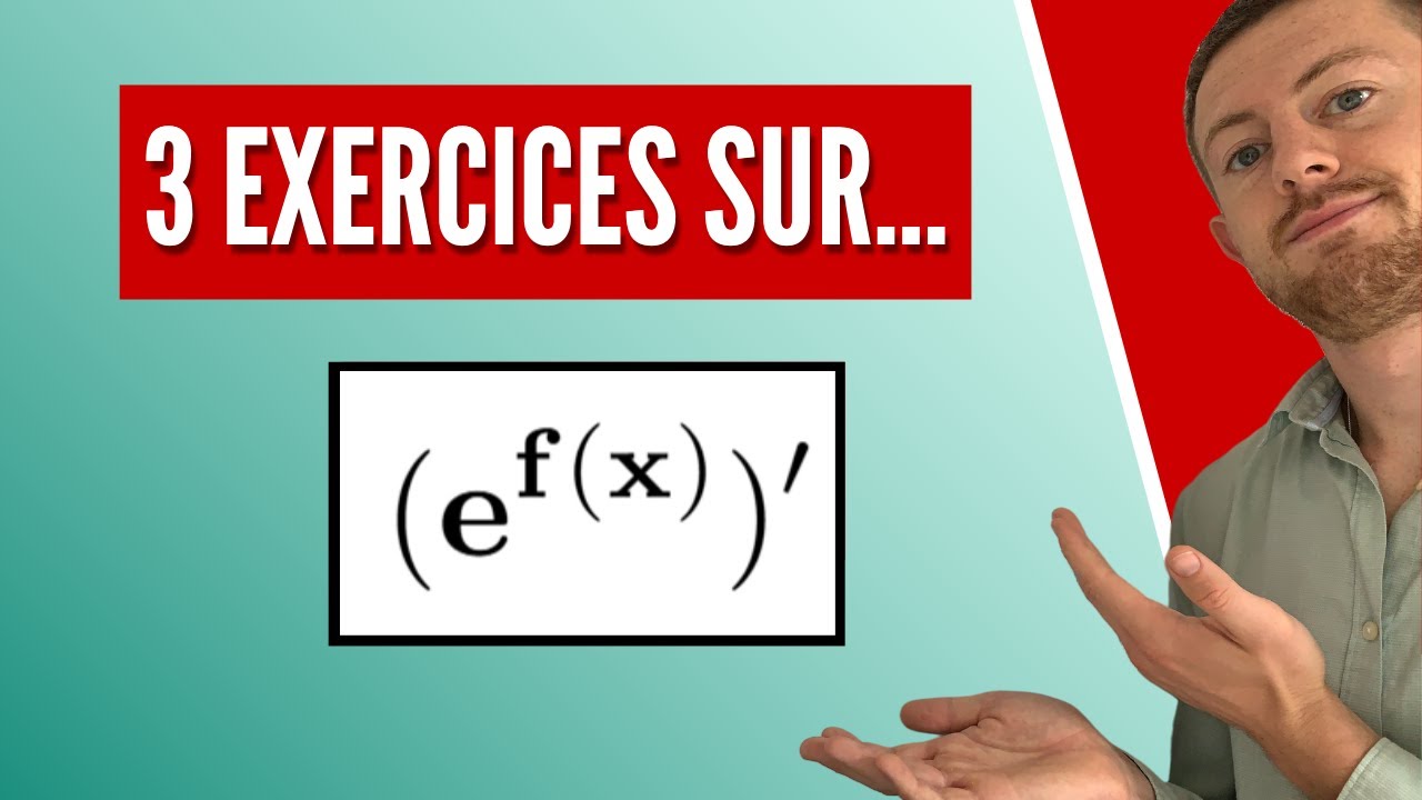 Calculer la dérivée d’une fonction exponentielle (3 exemples)