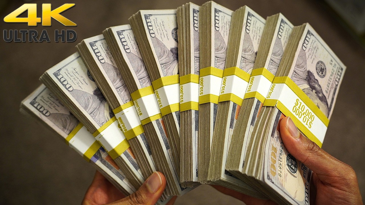 This Is What $100,000 In Cash Looks Like (In 4K) ft. ✔️RealAged™ Prop Money | The Law Of Attraction