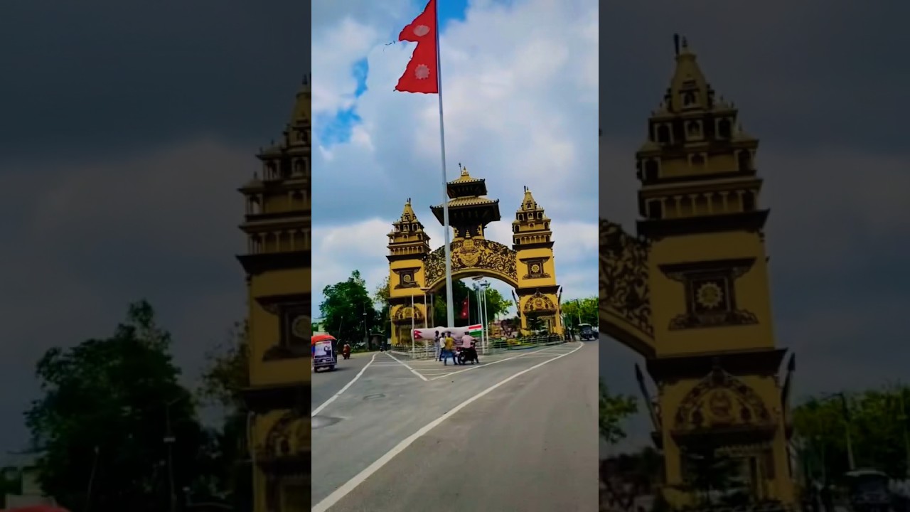 Nepal India Gate View😱 #birgunj #border #nepal #famousplaces