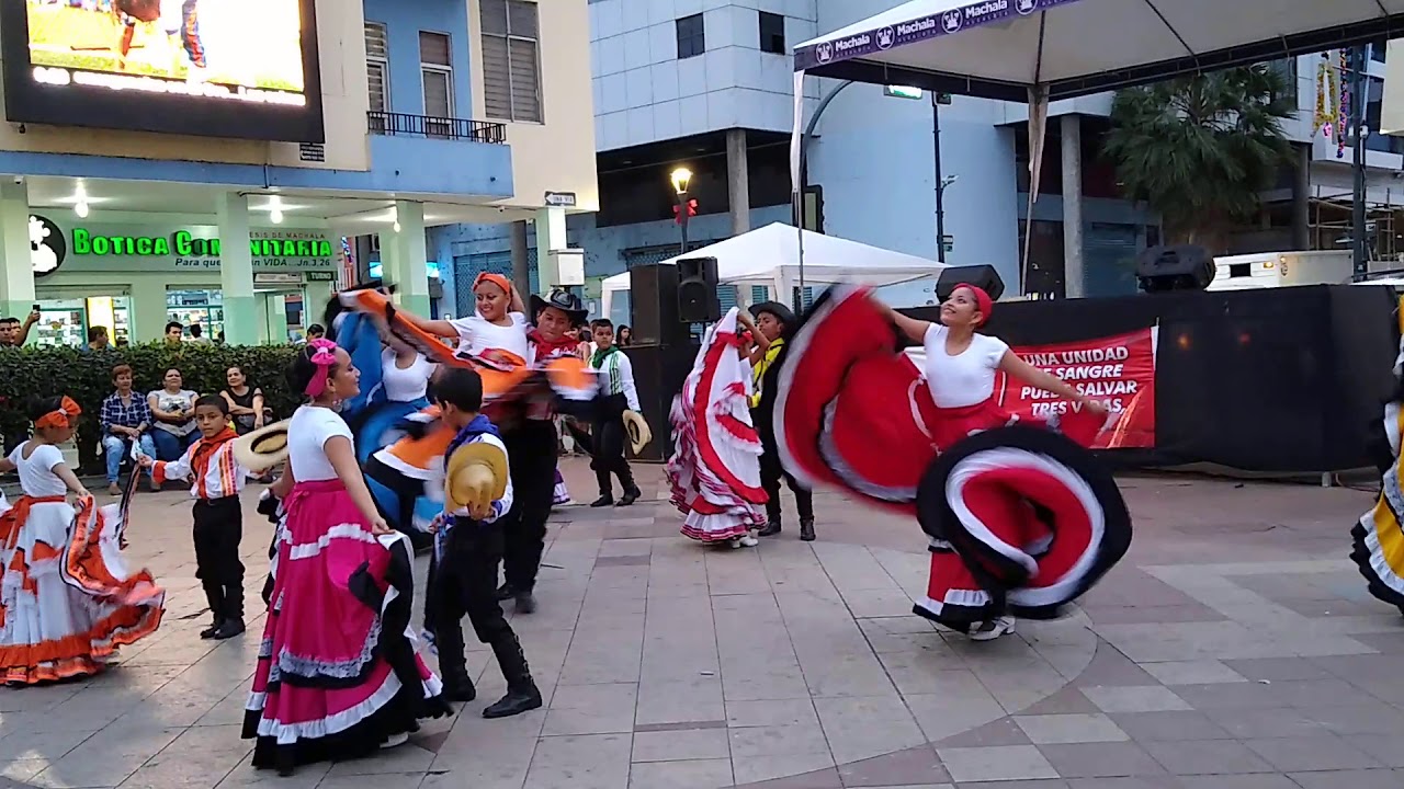 LA POLLERA COLORADA, CUMBIA COLOMBIANA - BALLET FOLKLÓRICO MACHALA