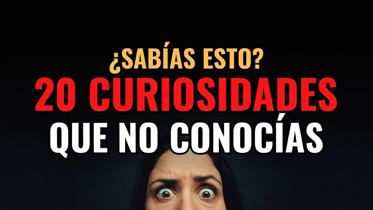 20 CURIOSIDADES que NO CONOCÍAS y te van a SORPRENDER 🤯