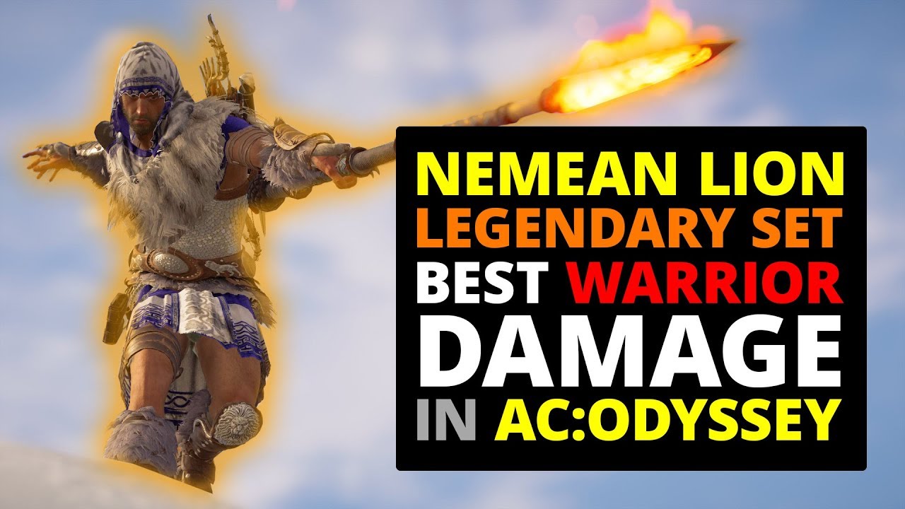 Nemean Lion Legendary BEST Warrior CRITS in AC Odyssey!