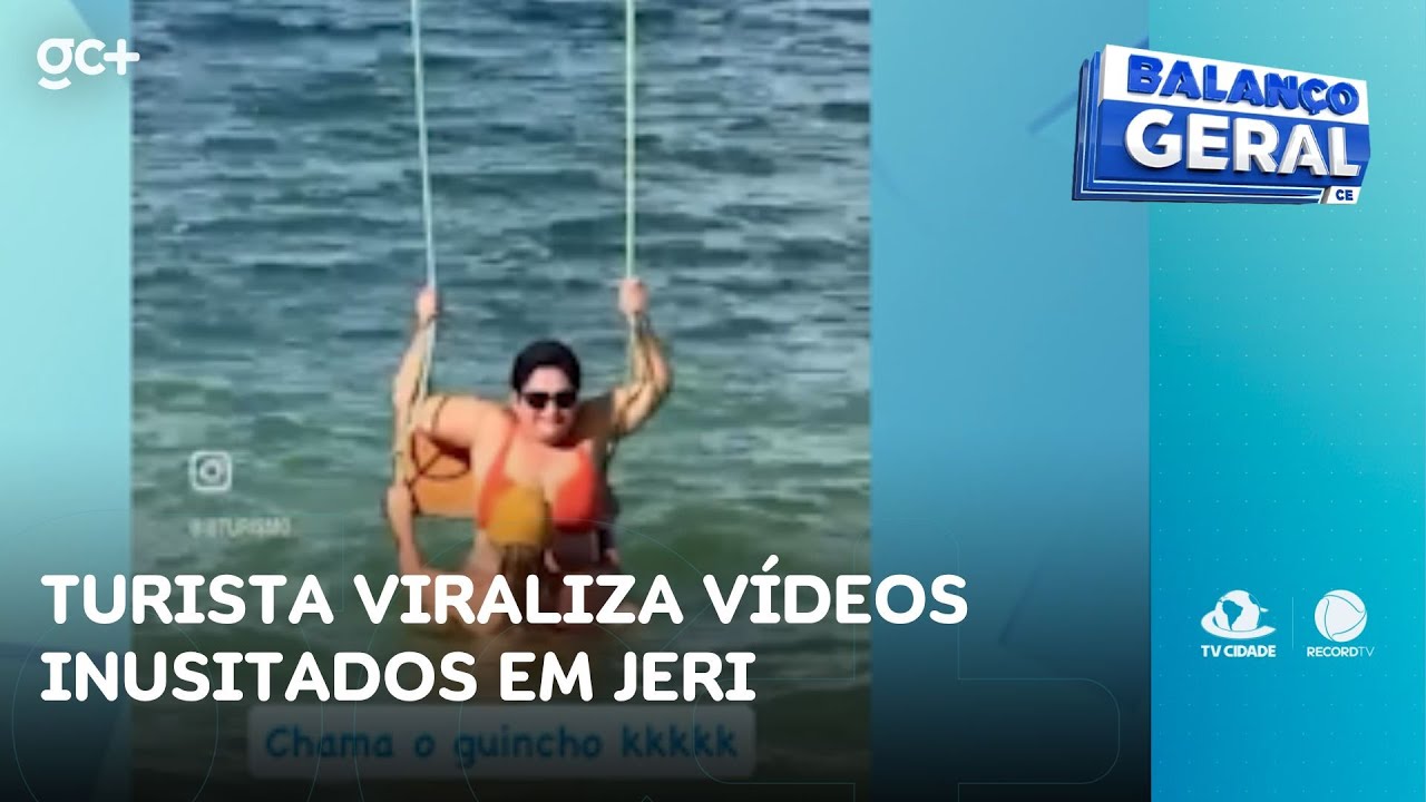 Turista viraliza vídeos inusitados em Jeri | Balanço Geral CE