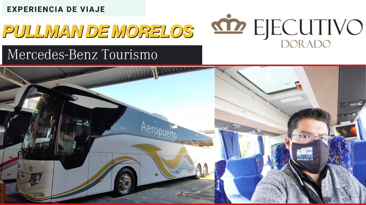 Viajando en el UNICO Mercedes-Benz Tourismo de Pullman de Morelos Ejecutivo Dorado.