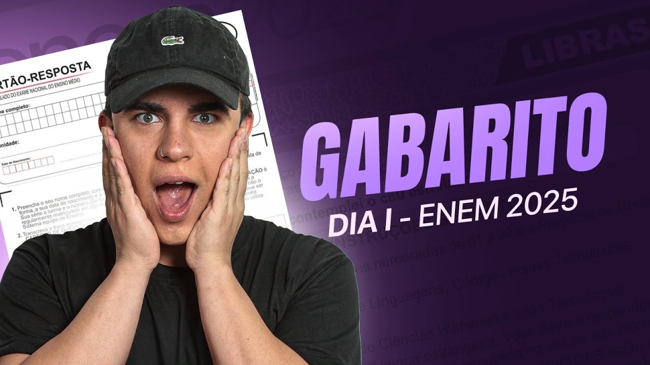 CORRE&Ccedil;&Atilde;O ENEM 2025 - GABARITO EXTRAOFICIAL - DIA 1