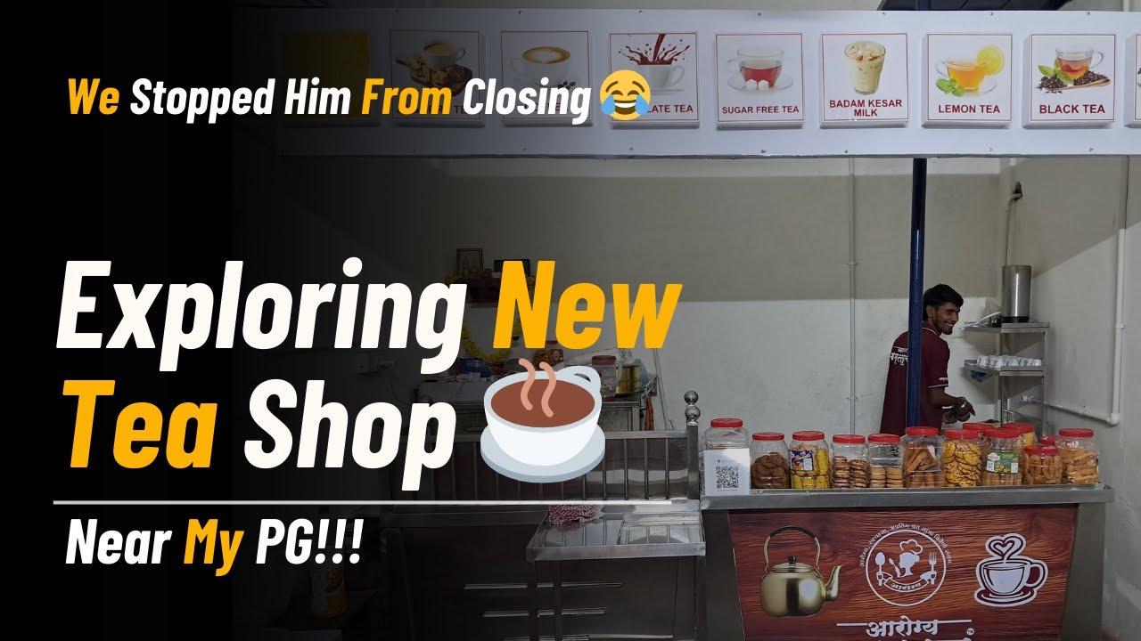 Exploring a New Tea Shop ☕ Near My PG | We Stopped Him From Closing 😂| Gym Change