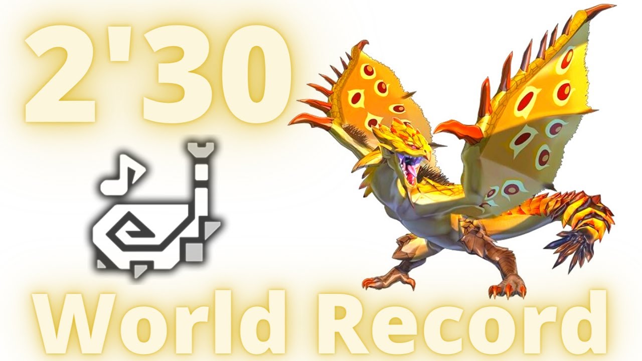 MHW Iceborne Gold Rathian 2'30 Hunting Horn World Record