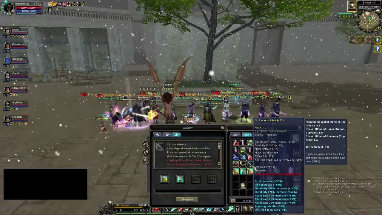 Silkroad Thanatos | D17 +7Set D17 +15 WEP KINGS Alchemy Part1