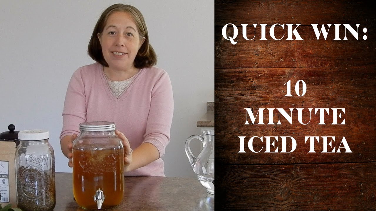 Quick 10 Minute Iced Tea (From Loose Leaf Tea)
