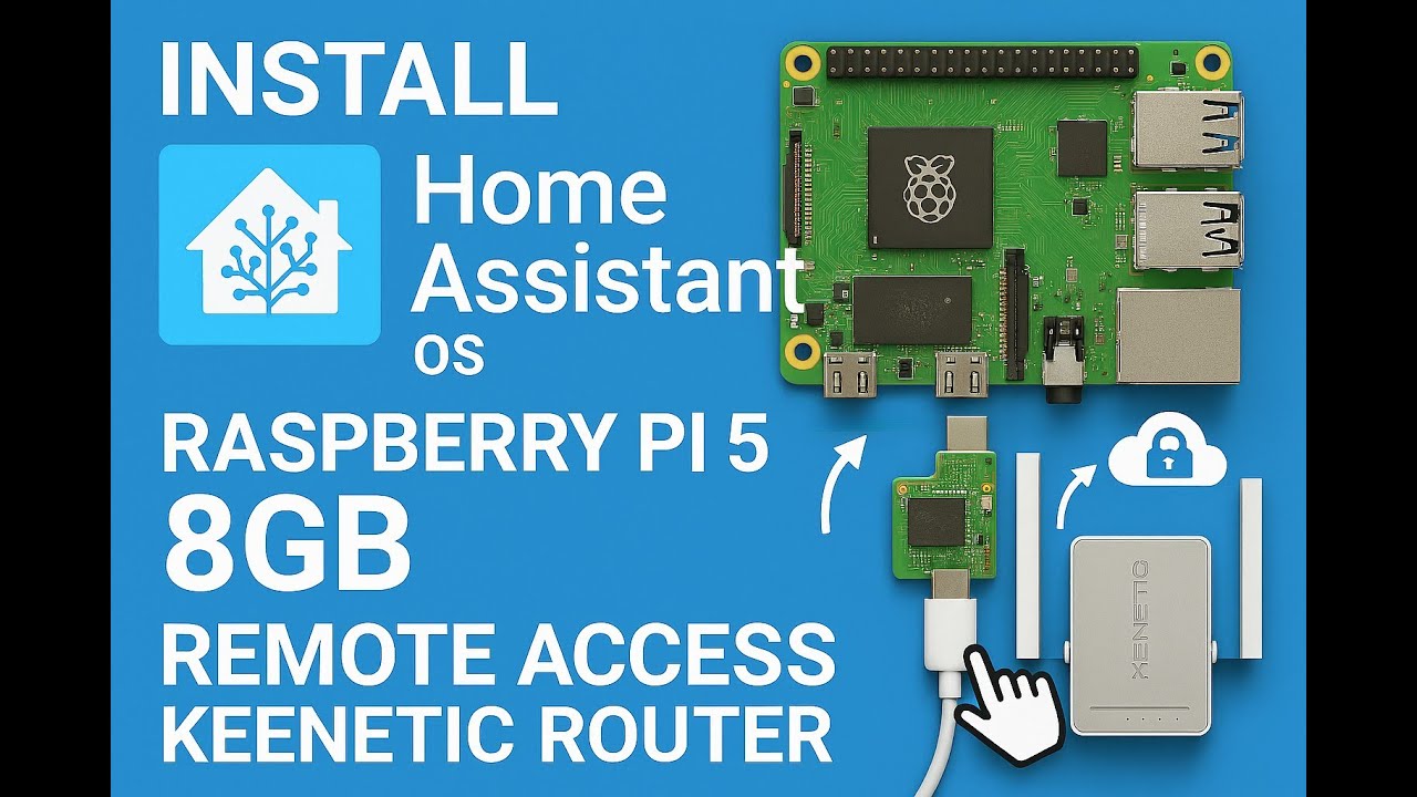 Home assistant на Raspberry Pi 5 8gb + удаленный доступ через Keenetic.